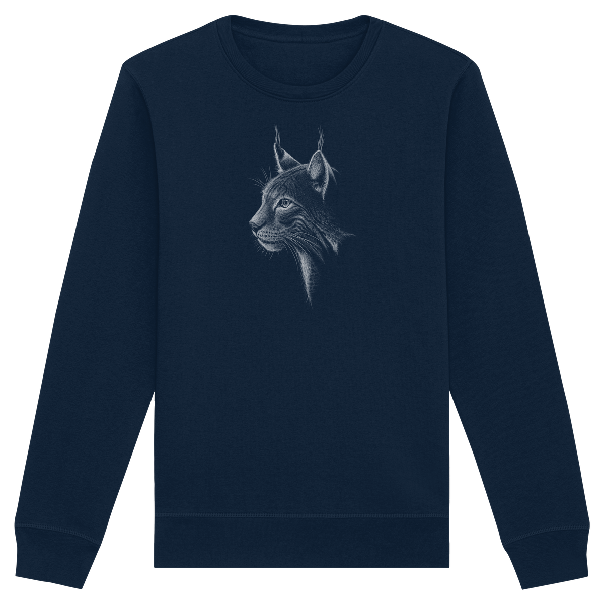 Luchs Kritzelkunst Wildkatze Illustration - Organic Basic Unisex Sweatshirt