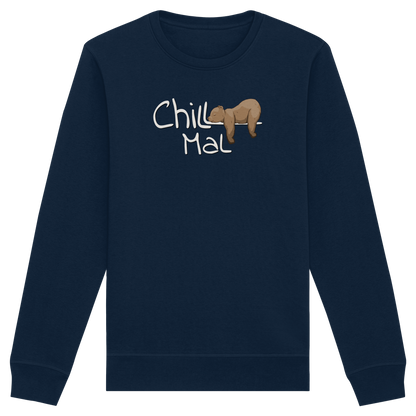 Chill Mal schläfriger Braunbär - Organic Basic Unisex Sweatshirt