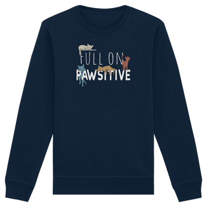 Full On Pawsitive! Gechillte Katzen - Organic Basic Unisex Sweatshirt