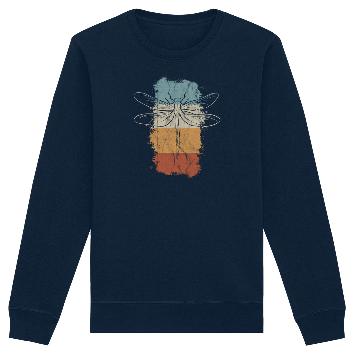 Retro Kunst Libelle | Vintage Dragonfly - Organic Basic Unisex Sweatshirt