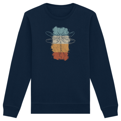 Retro Kunst Libelle | Vintage Dragonfly - Organic Basic Unisex Sweatshirt
