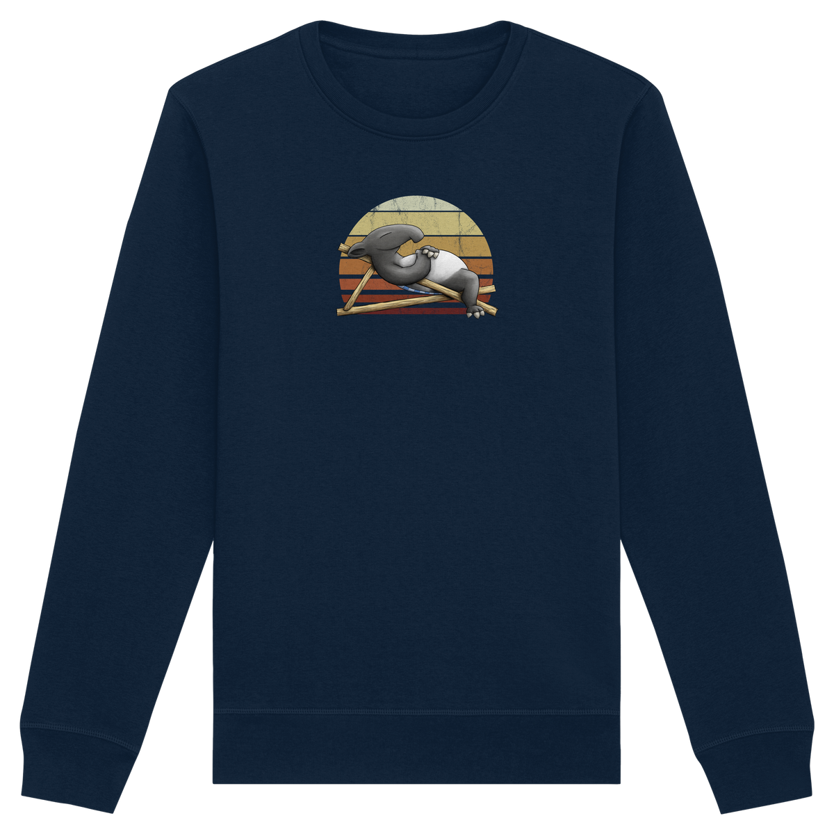 Lässiger Retro Sundown Tapir - Organic Basic Unisex Sweatshirt