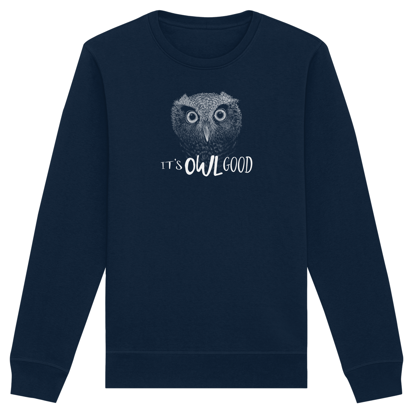OWL Good | Kritzel-Kunst-Eule - Organic Basic Unisex Sweatshirt
