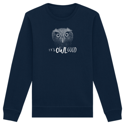 OWL Good | Kritzel-Kunst-Eule - Organic Basic Unisex Sweatshirt
