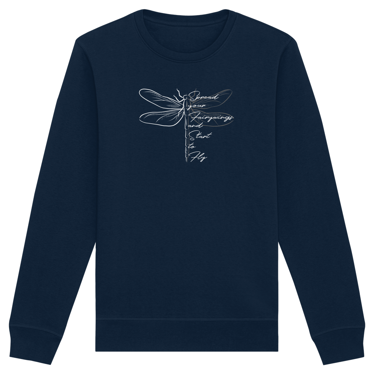 Breite die Flügel aus und flieg los | Libelle - Organic Basic Unisex Sweatshirt
