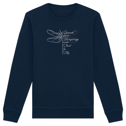 Breite die Flügel aus und flieg los | Libelle - Organic Basic Unisex Sweatshirt