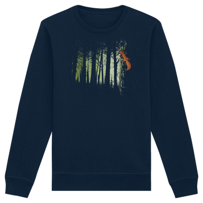 Eichhörnchen im Zwielicht-Wald - Organic Basic Unisex Sweatshirt
