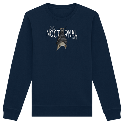 100% nachtaktive Fledermaus - Organic Basic Unisex Sweatshirt