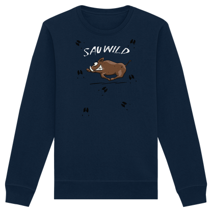 Sauwild wilde Sau | Wildschwein Keiler - Organic Basic Unisex Sweatshirt