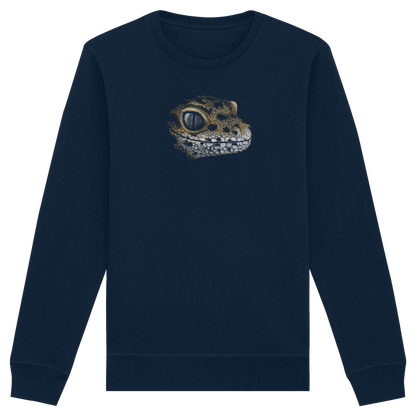 Leopard Gecko Skizze Kritzelkunst - Organic Basic Unisex Sweatshirt