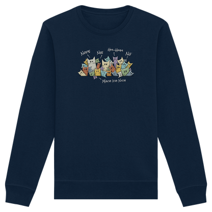 Nope, Nee, Nö Katzen - Organic Basic Unisex Sweatshirt
