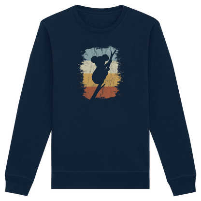 Retro kletternder Koala-Bär - Organic Basic Unisex Sweatshirt