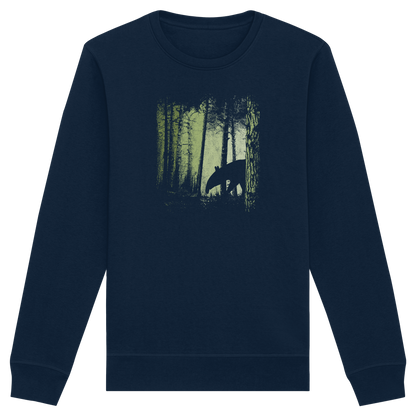 Lässiger Tapir im Zwielicht Wald - Organic Basic Unisex Sweatshirt