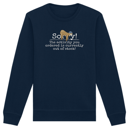 No-Activity Faultier - Organic Basic Unisex Sweatshirt