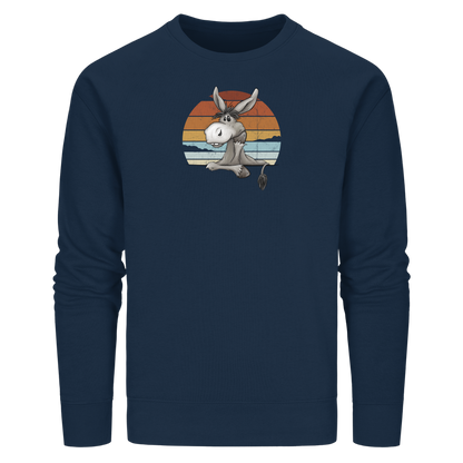 Lässiges Maultier Retro Esel - Organic Basic Unisex Sweatshirt
