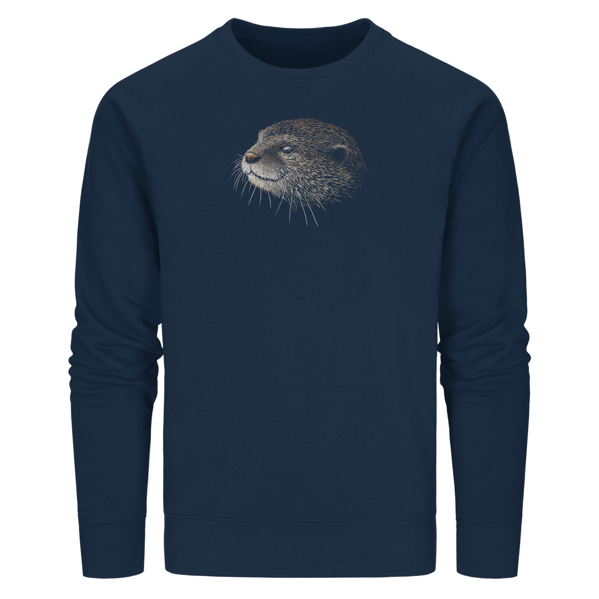 Otter Bleistift Zeichnung KritzelKunst - Organic Basic Unisex Sweatshirt