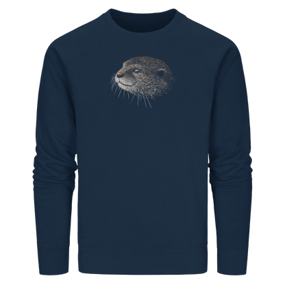Otter Bleistift Zeichnung KritzelKunst - Organic Basic Unisex Sweatshirt