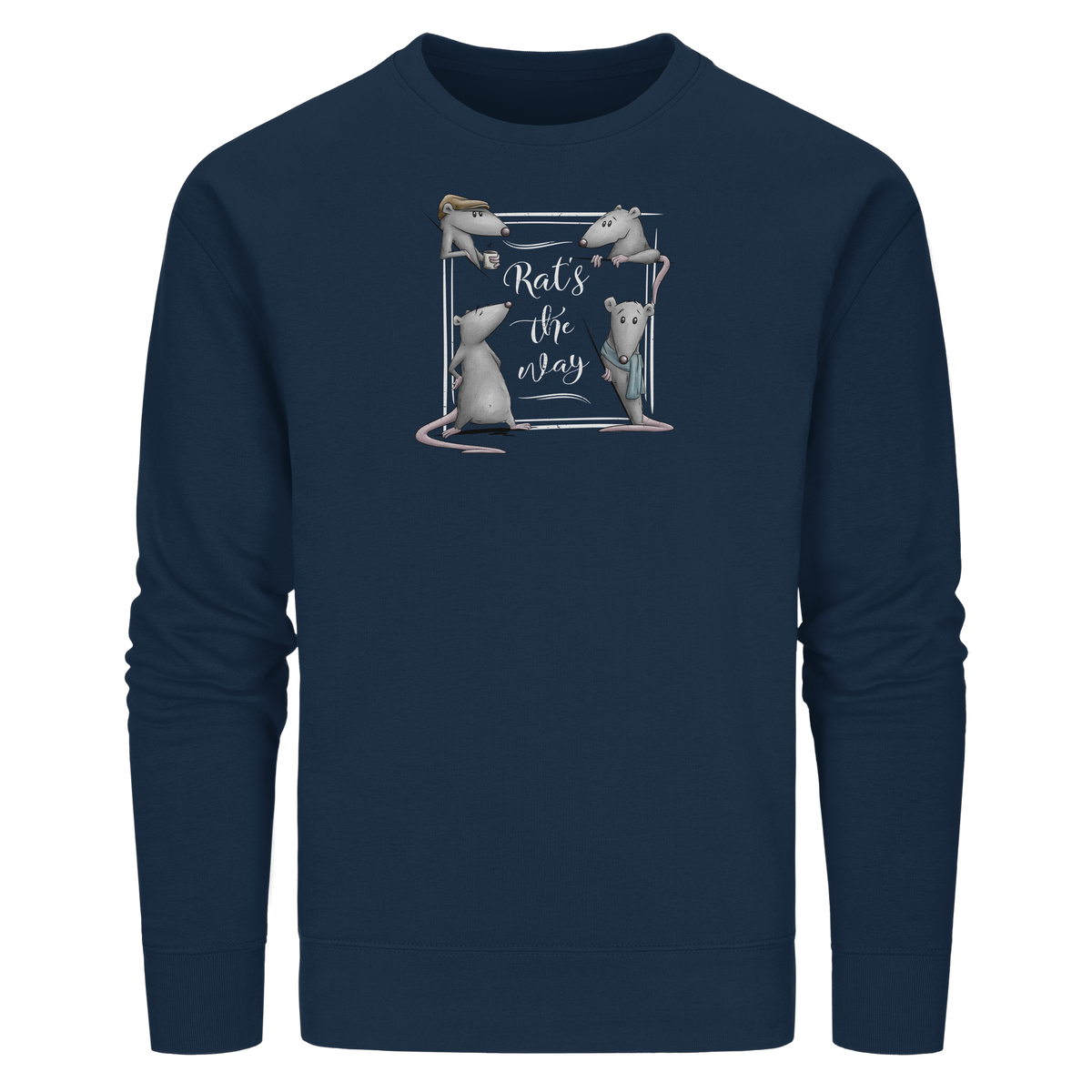 Rat’s The Way Kaffeehaus Ratten - Organic Basic Unisex Sweatshirt