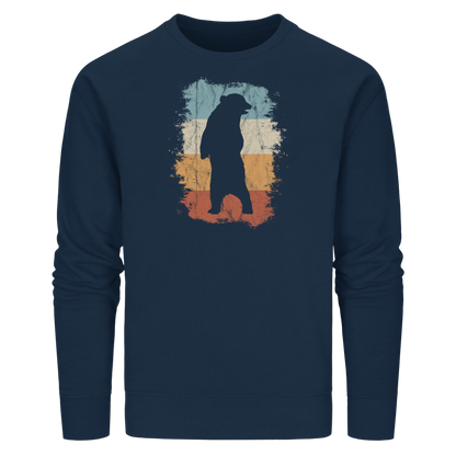 Retro Bären-Silhouette - Organic Basic Unisex Sweatshirt