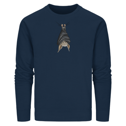 Lustig chillende Fledermaus - Organic Basic Unisex Sweatshirt