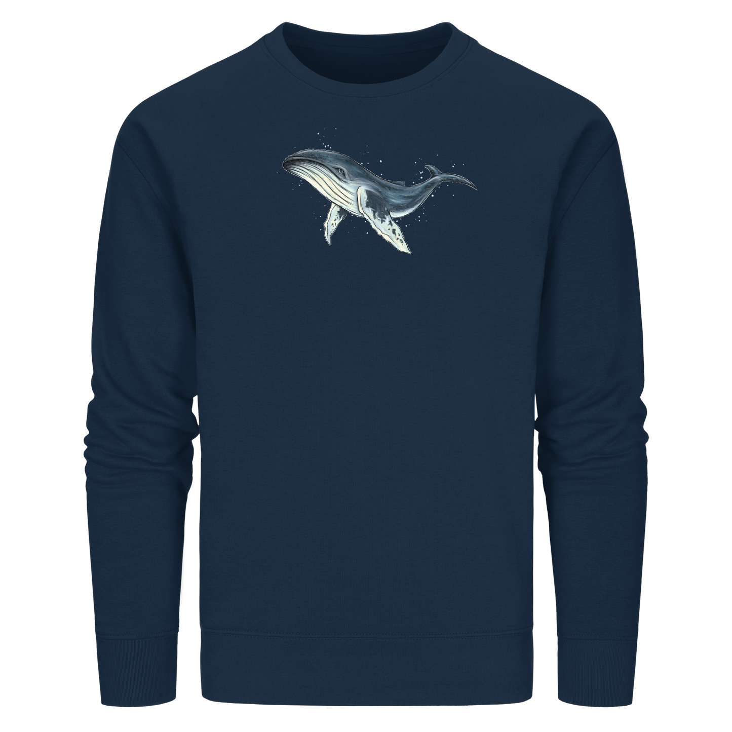 Tiefsee Ozean-Riese Buckelwal - Organic Basic Unisex Sweatshirt