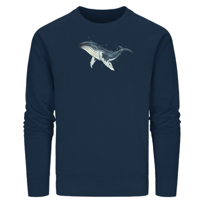 Tiefsee Ozean-Riese Buckelwal - Organic Basic Unisex Sweatshirt