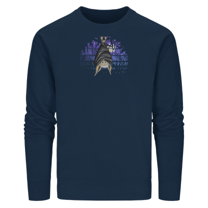 Fledermaus in blauer Nacht - Organic Basic Unisex Sweatshirt