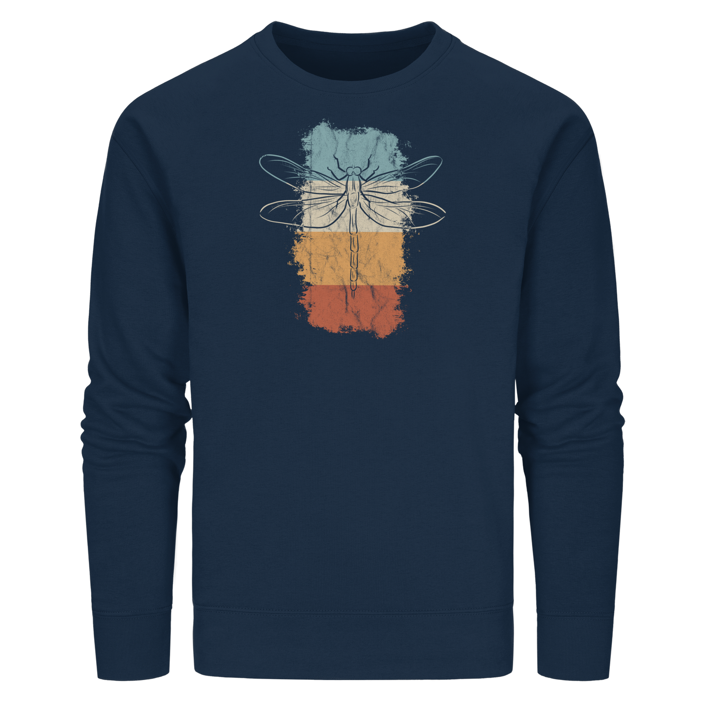 Retro Kunst Libelle | Vintage Dragonfly - Organic Basic Unisex Sweatshirt