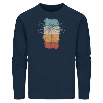 Retro Kunst Libelle | Vintage Dragonfly - Organic Basic Unisex Sweatshirt