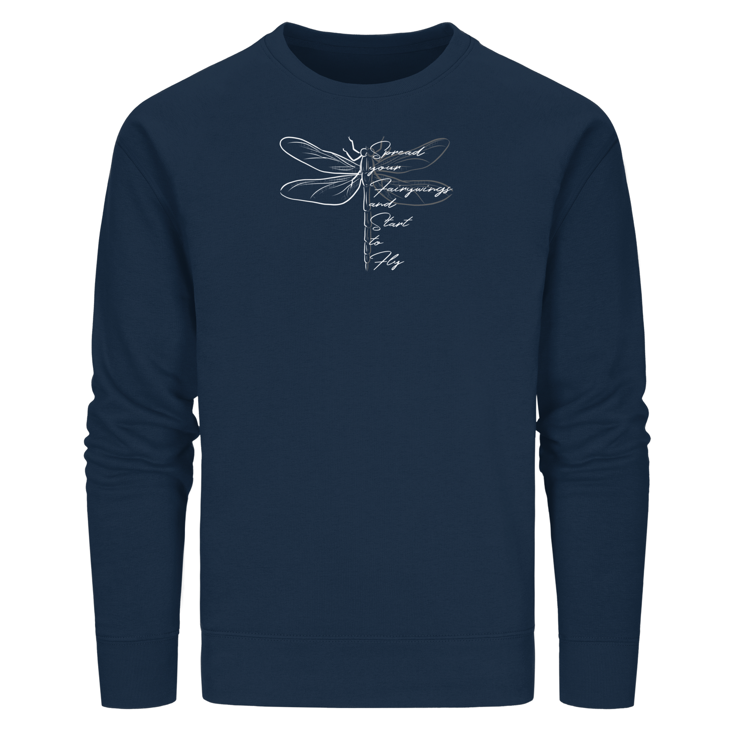Breite die Flügel aus und flieg los | Libelle - Organic Basic Unisex Sweatshirt