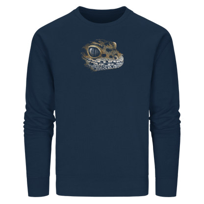 Leopard Gecko Skizze Kritzelkunst - Organic Basic Unisex Sweatshirt