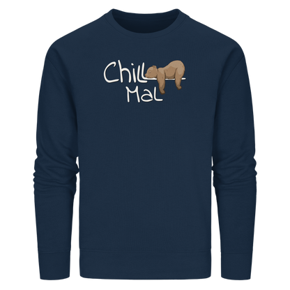 Chill Mal schläfriger Braunbär - Organic Basic Unisex Sweatshirt