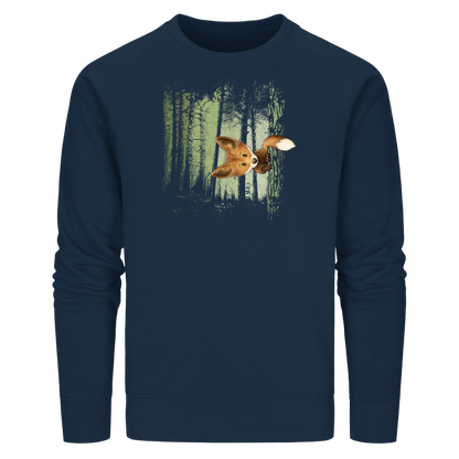 Fuchs im Zwielicht-Wald - Organic Basic Unisex Sweatshirt