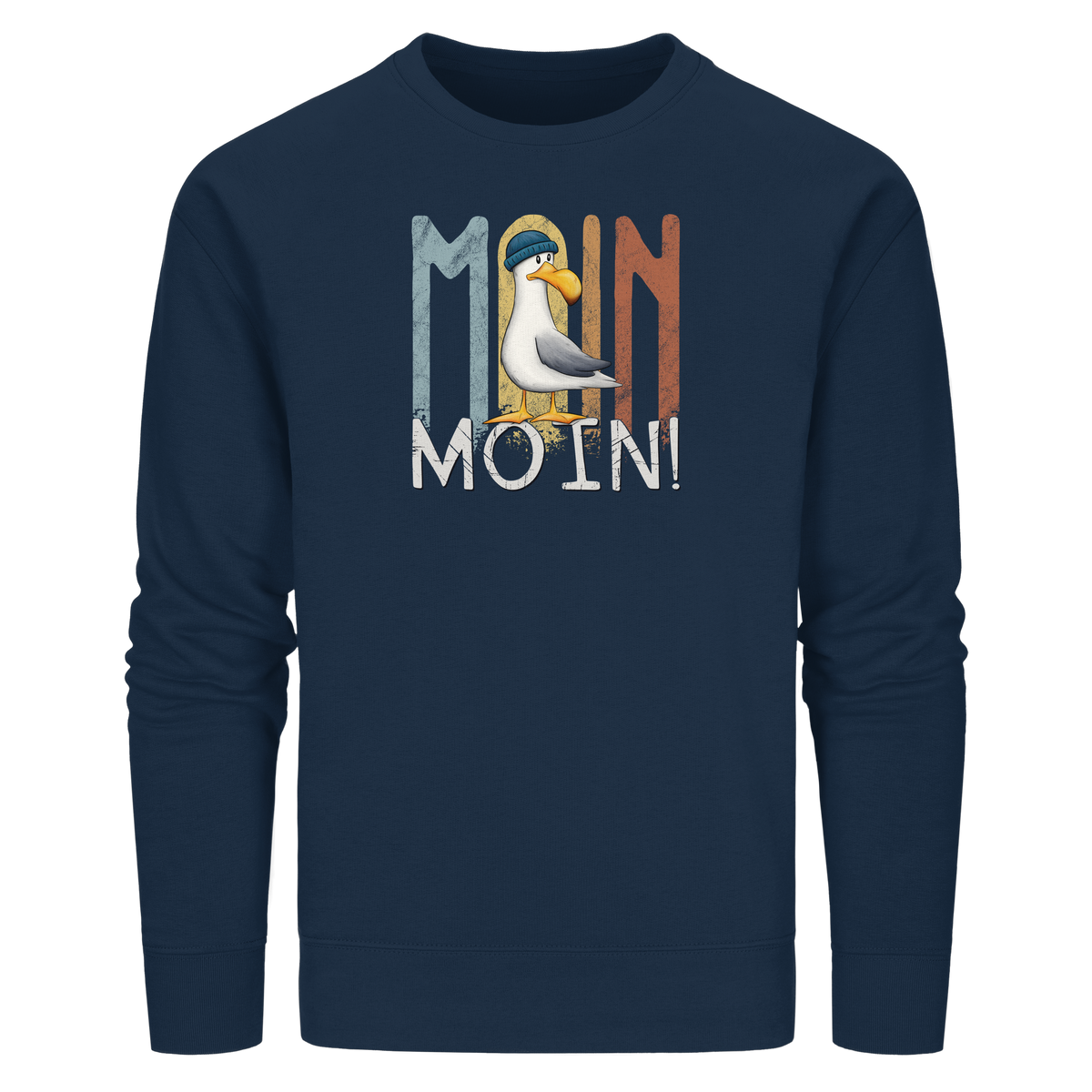Moin Moin norddeutsche Möwe - Organic Basic Unisex Sweatshirt