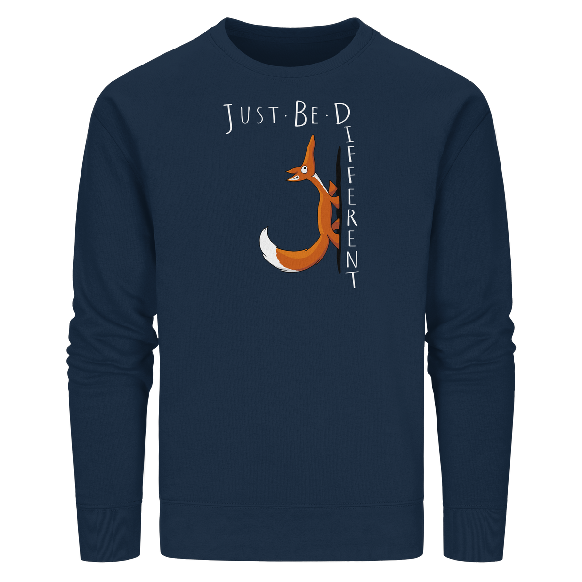 Just Be Different | Sei Anders, kleiner Fuchs - Organic Basic Unisex Sweatshirt