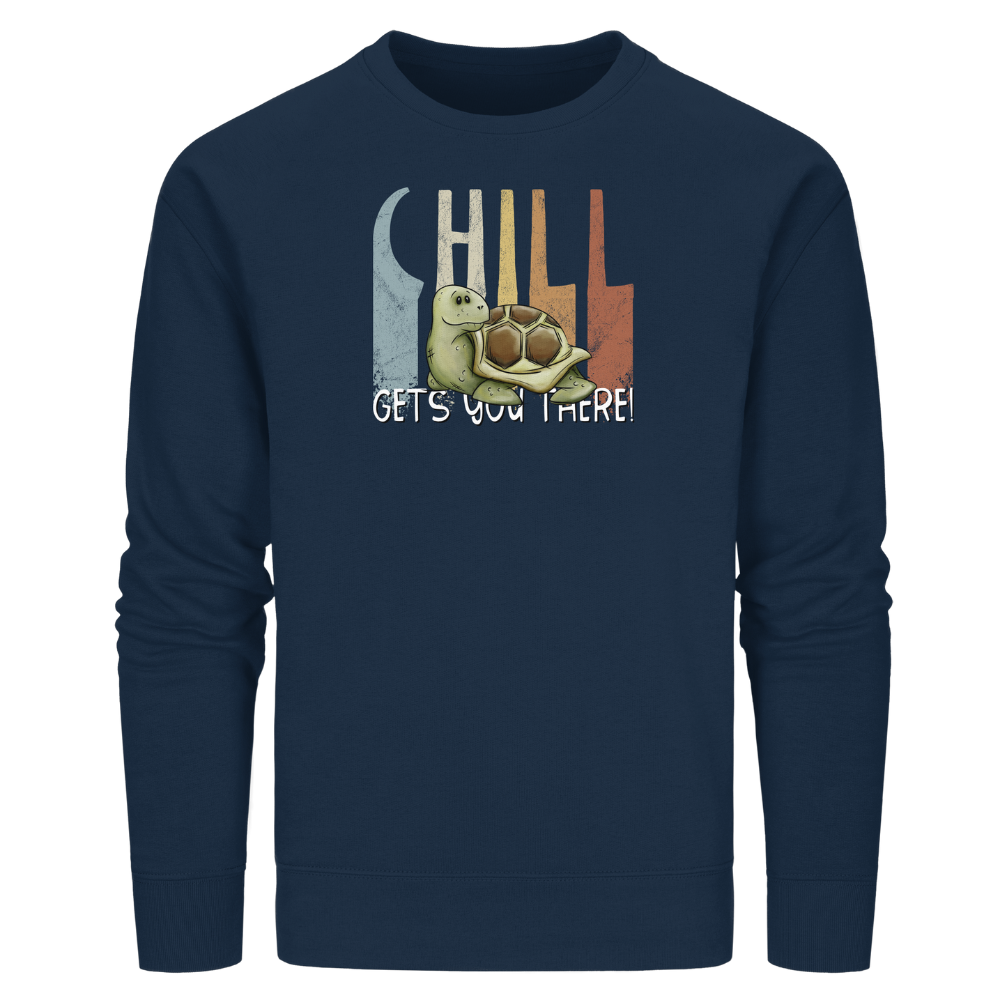 Gechillt gemütliche Schildkröte - Organic Basic Unisex Sweatshirt