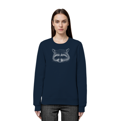 Waschbär Illustration Kritzelkunst - Organic Basic Unisex Sweatshirt