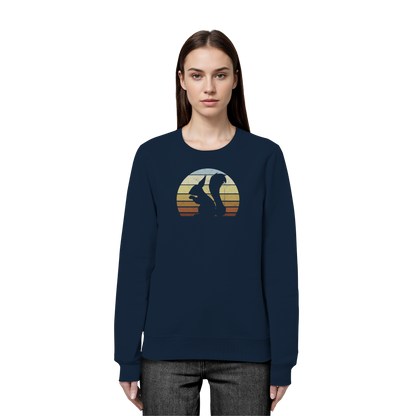 Retro Eichhörnchen Silhouette - Organic Basic Unisex Sweatshirt