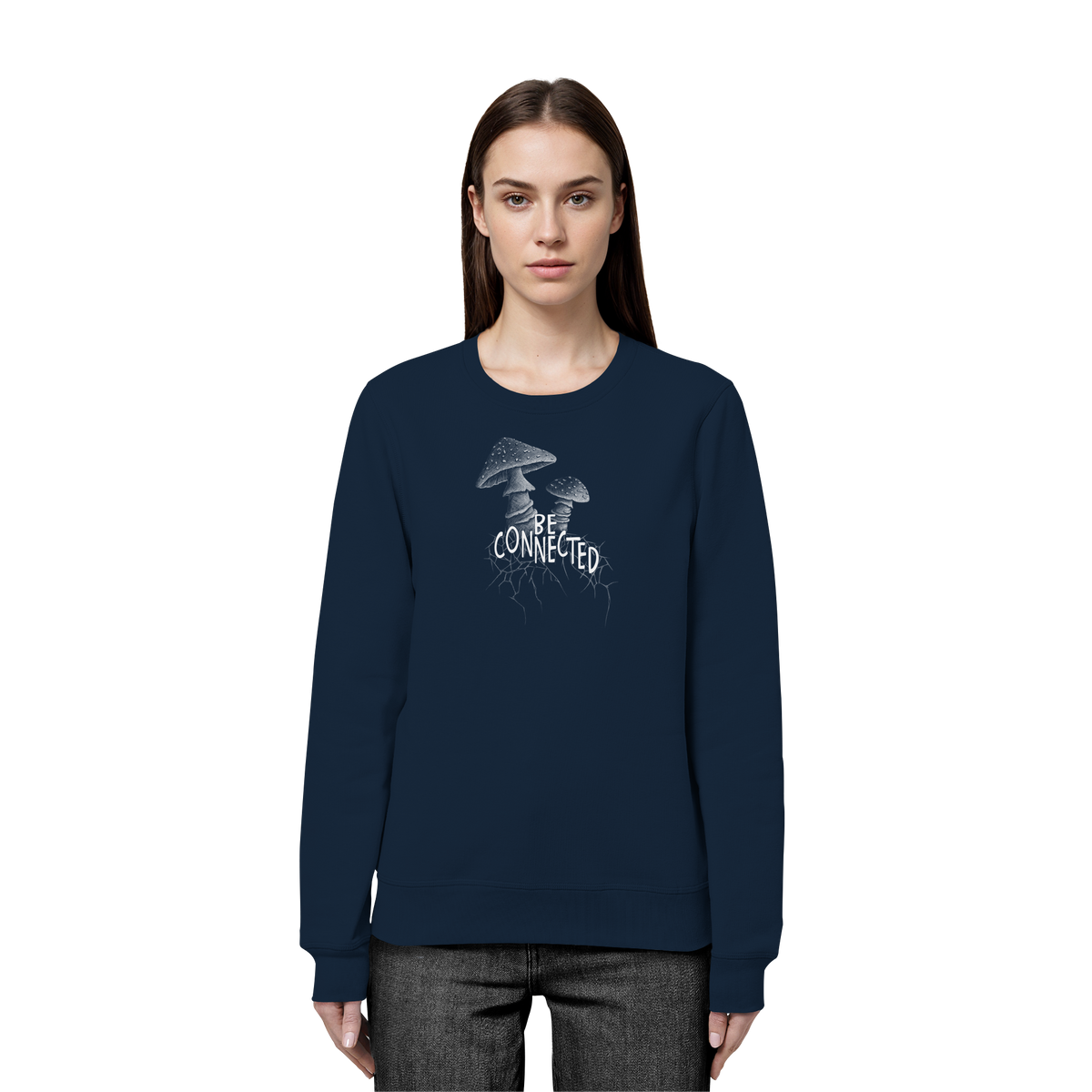 Be Connected Panther-Pilz - Organic Basic Unisex Sweatshirt