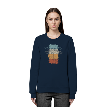 Retro Kunst Libelle | Vintage Dragonfly - Organic Basic Unisex Sweatshirt