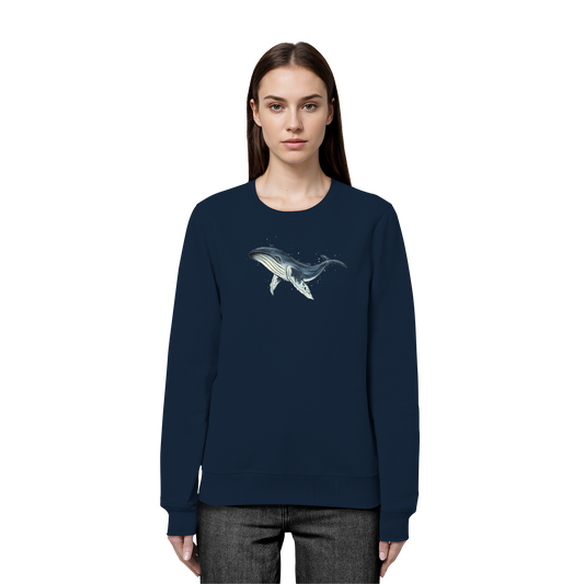Tiefsee Ozean-Riese Buckelwal - Organic Basic Unisex Sweatshirt