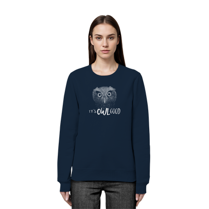 OWL Good | Kritzel-Kunst-Eule - Organic Basic Unisex Sweatshirt