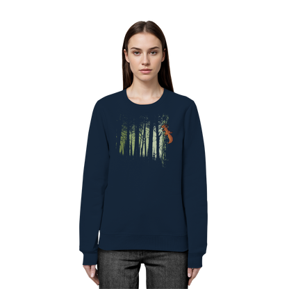 Eichhörnchen im Zwielicht-Wald - Organic Basic Unisex Sweatshirt