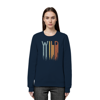 Wild Retro Schriftzug - Organic Basic Unisex Sweatshirt