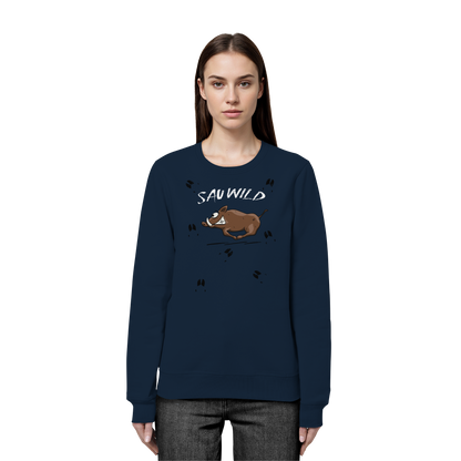 Sauwild wilde Sau | Wildschwein Keiler - Organic Basic Unisex Sweatshirt