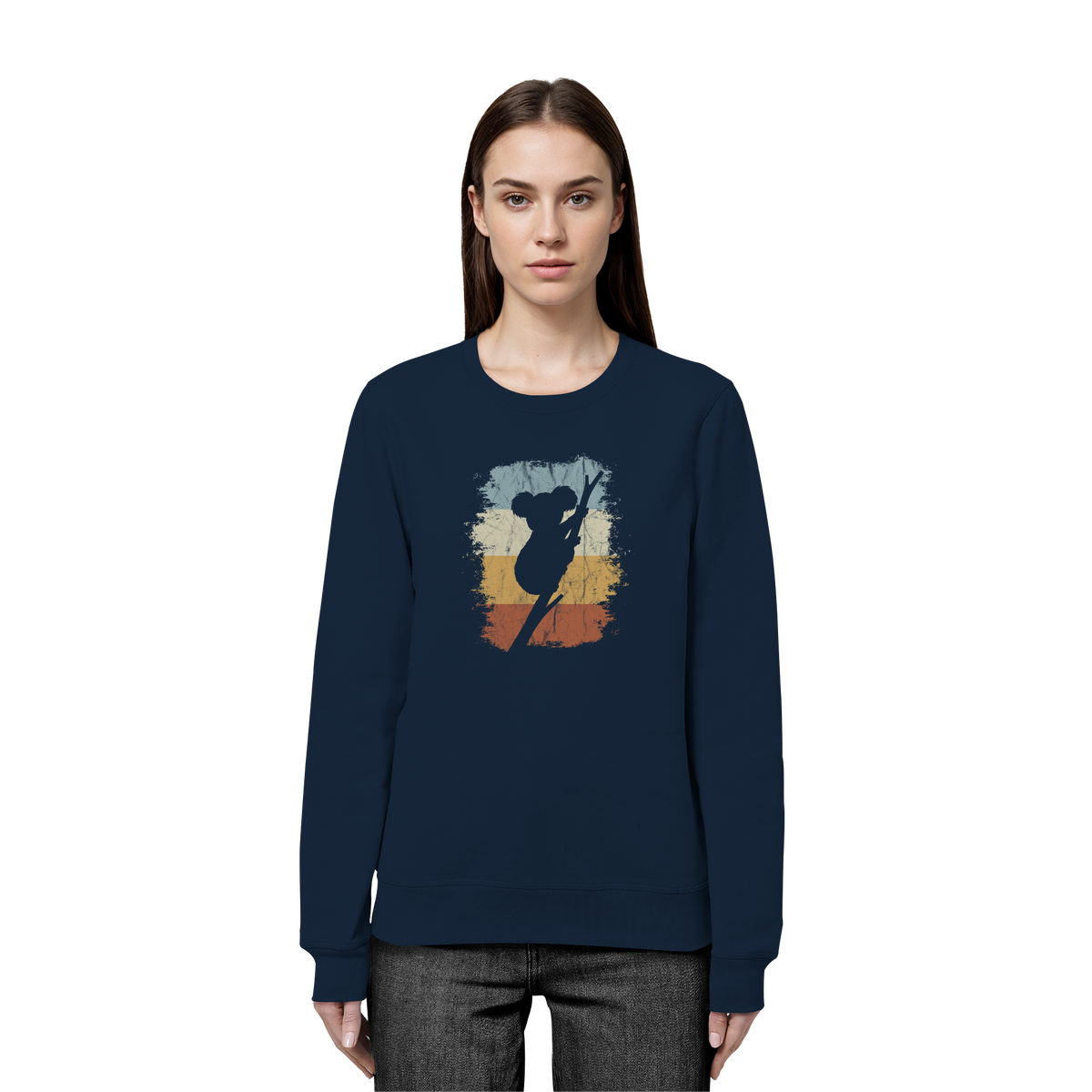 Retro kletternder Koala-Bär - Organic Basic Unisex Sweatshirt
