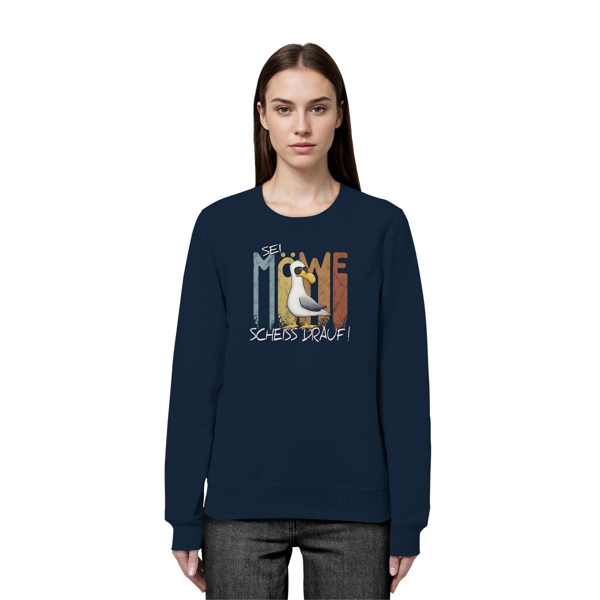 Sei Möwe Scheiß Drauf  - Organic Basic Unisex Sweatshirt