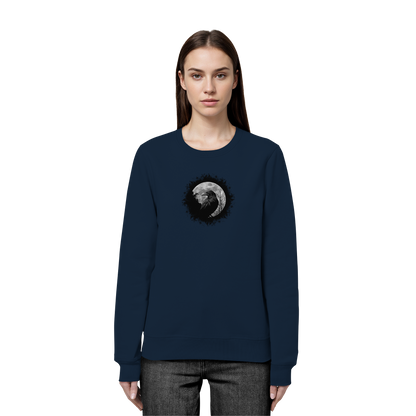 Schwarzer Rabe bei Vollmond  - Organic Basic Unisex Sweatshirt