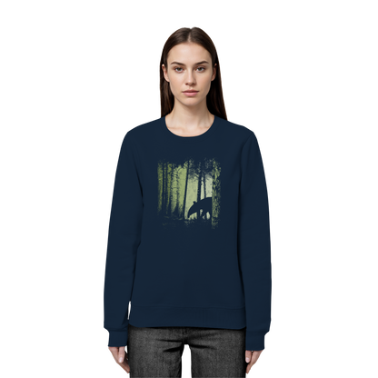 Lässiger Tapir im Zwielicht Wald - Organic Basic Unisex Sweatshirt