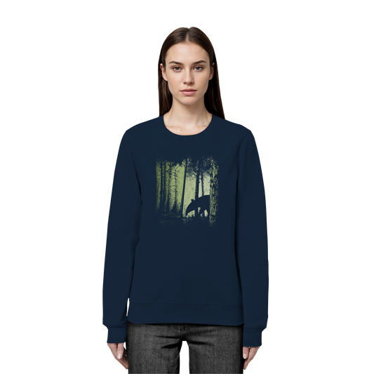 Lässiger Tapir im Zwielicht Wald - Organic Basic Unisex Sweatshirt